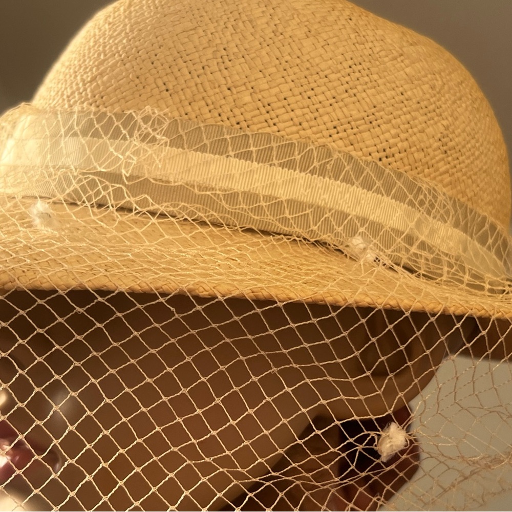 IMPORTINA Italian Straw Hat with Grosgrain Ribbon